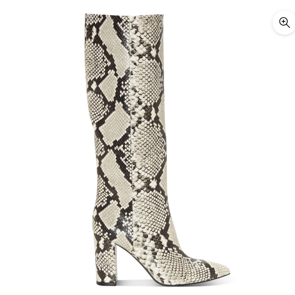 INC Women’s Beige Snake Print Boots